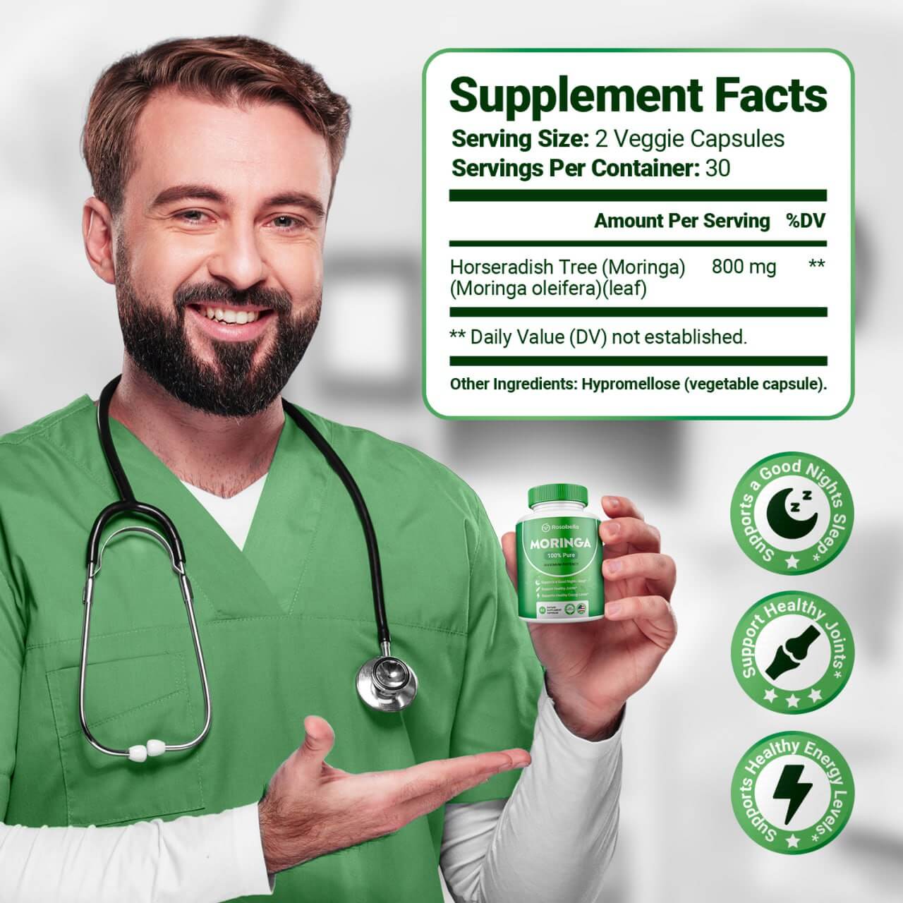 Norré Labs Moringa+ Powder Capsules