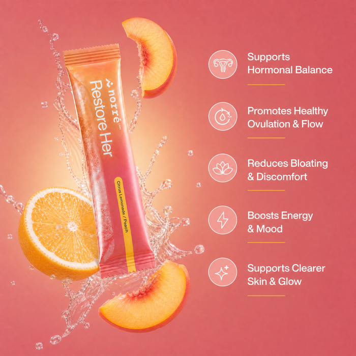 Norré RestoreHer — Daily PCOS Support (Pink Lemonade, 30 Sachets)